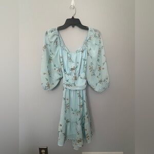 Floral Blue Dress
